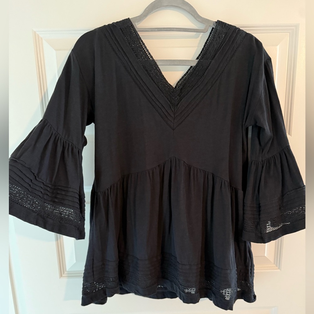 Anthropologie Black Top